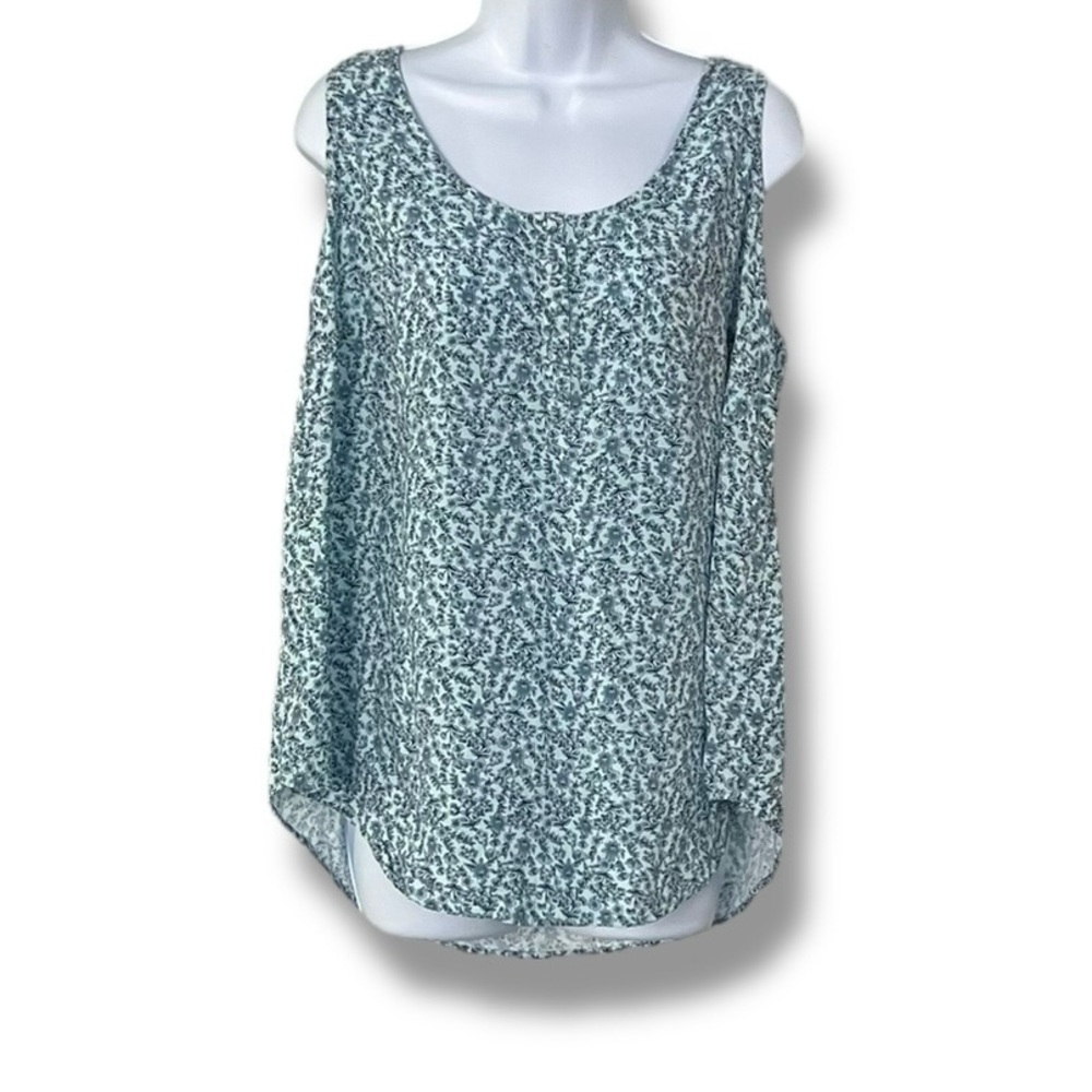 Torrid Blouse Women’s Plus Sz 1 Blue Asymmetrical Tank Top Relaxed BohoChic